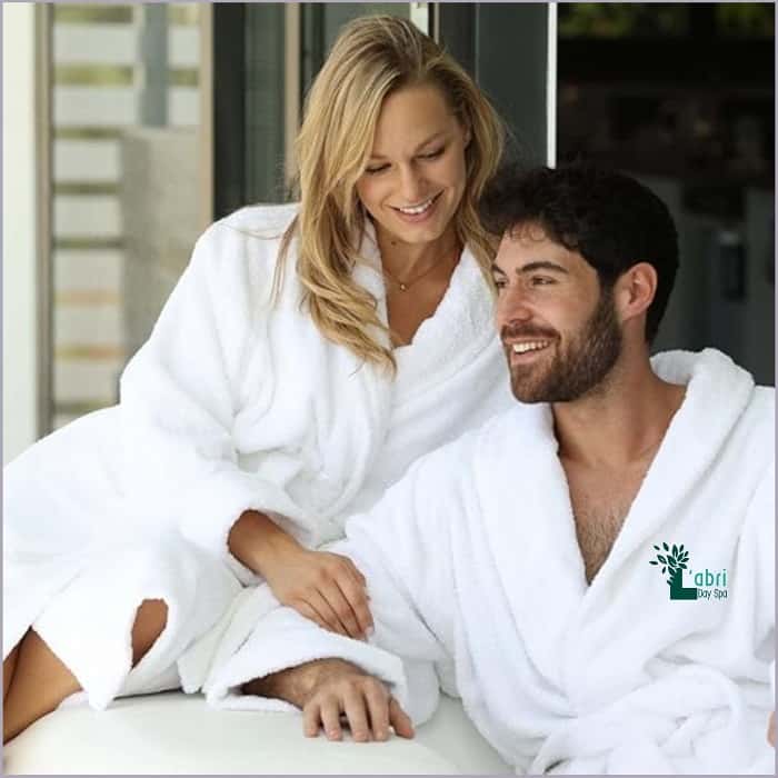 Labri day spa Marloth park- couple in gowns