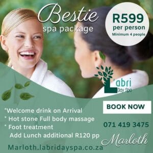 Bestie group spa -L'abri day spa specials Marloth Park