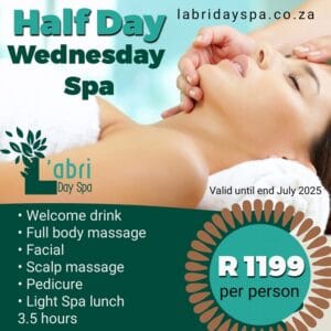 Wednesday Half day spa special