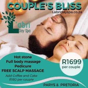 Couples bliss spa day L'abri day spa