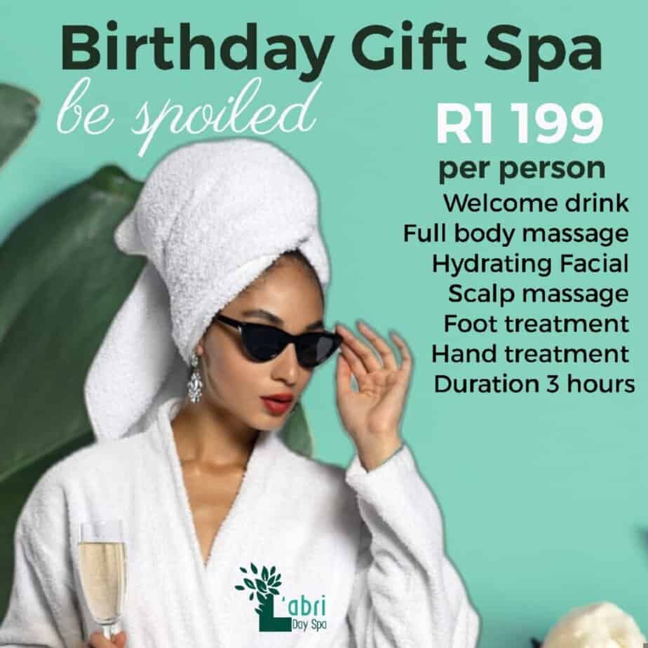 Birthday gift spa special