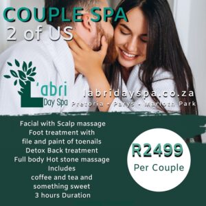 couple 2o f us spa package