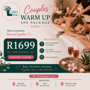 couples Warm up spa package - L'abri day spa